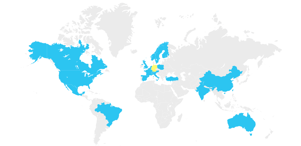 Handelspartner Weltkarte 052025