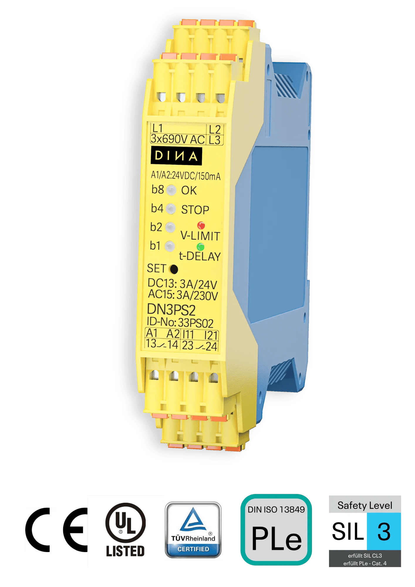 DN3PS2 Modul zur Stillstandsüberwachung eines Motors