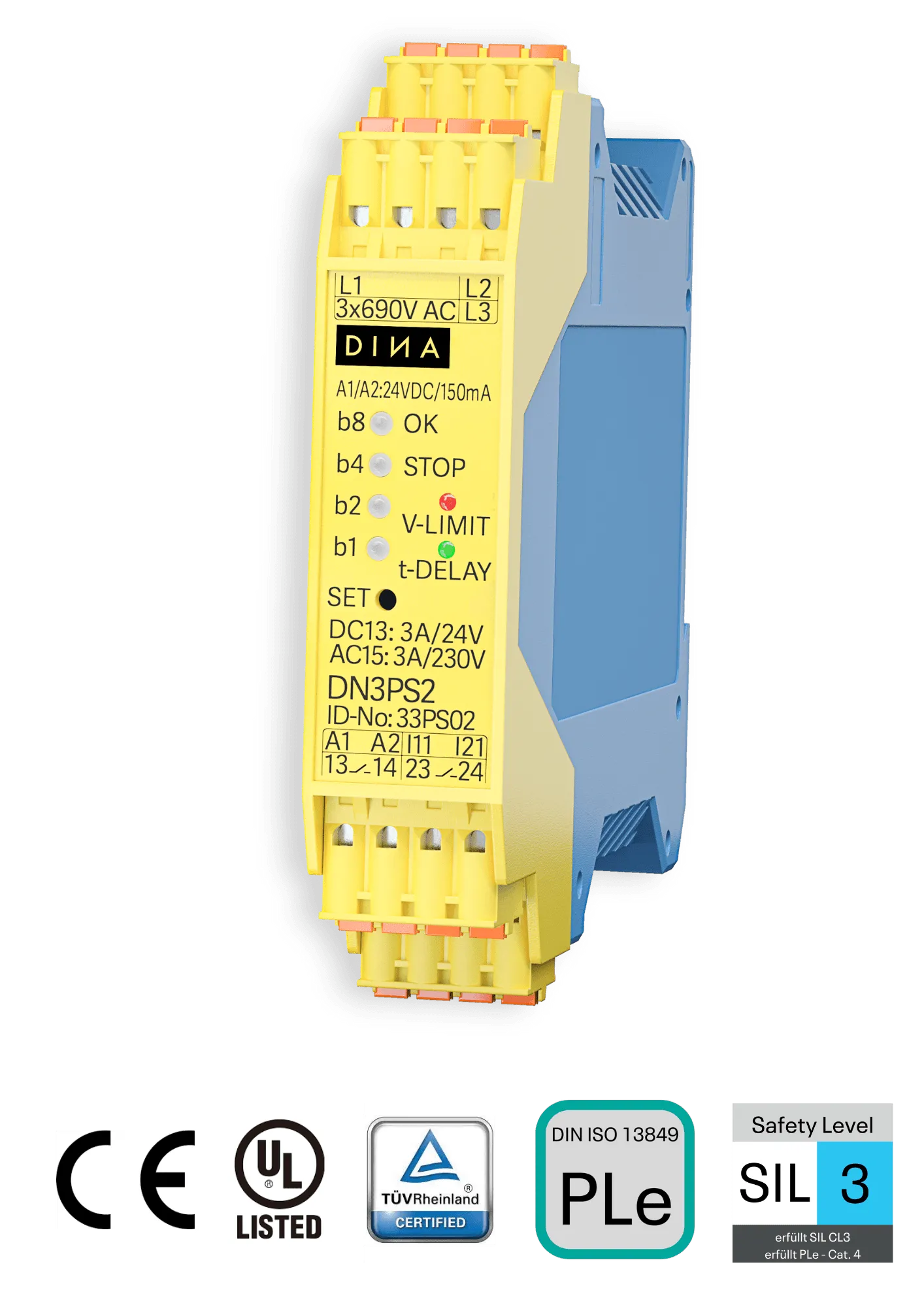 DN3PS2 Modul zur Stillstandsüberwachung eines Motors
